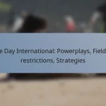 One Day International: Powerplays, Fielding restrictions, Strategies