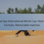 One Day International World Cup: History, Formats, Memorable matches