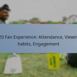T20 Fan Experience: Attendance, Viewing habits, Engagement