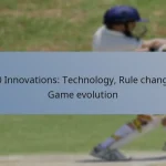 T20 Innovations: Technology, Rule changes, Game evolution