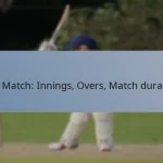 T20 Match: Innings, Overs, Match duration