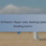 T20 Match: Player roles, Batting styles, Bowling tactics