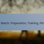 T20 Match: Preparation, Training, Fitness