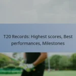 T20 Records: Highest scores, Best performances, Milestones
