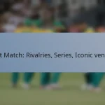 Test Match: Rivalries, Series, Iconic venues