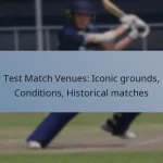 Test Match Venues: Iconic grounds, Conditions, Historical matches