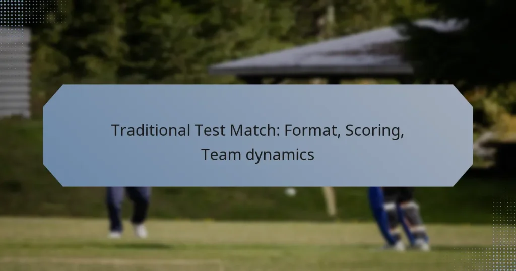 Traditional Test Match: Format, Scoring, Team dynamics